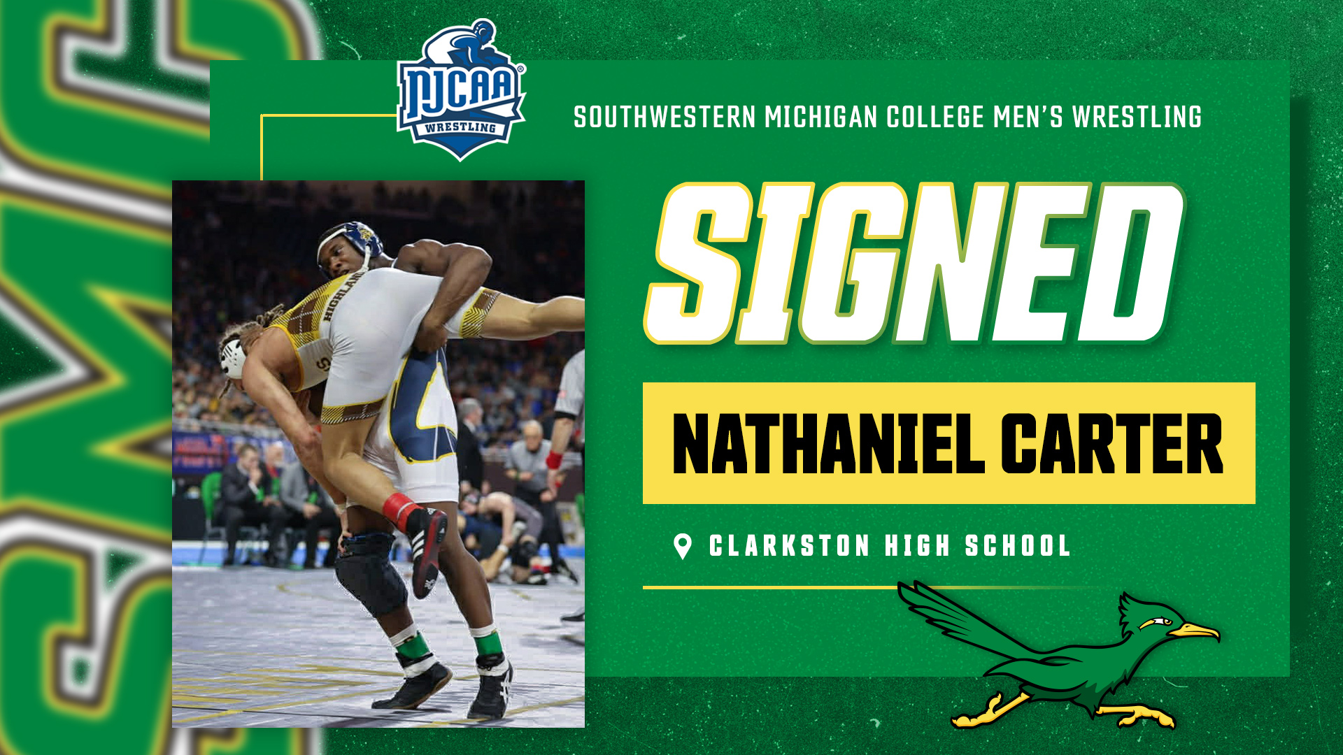 Nate Carter Chooses SMC for Wrestling