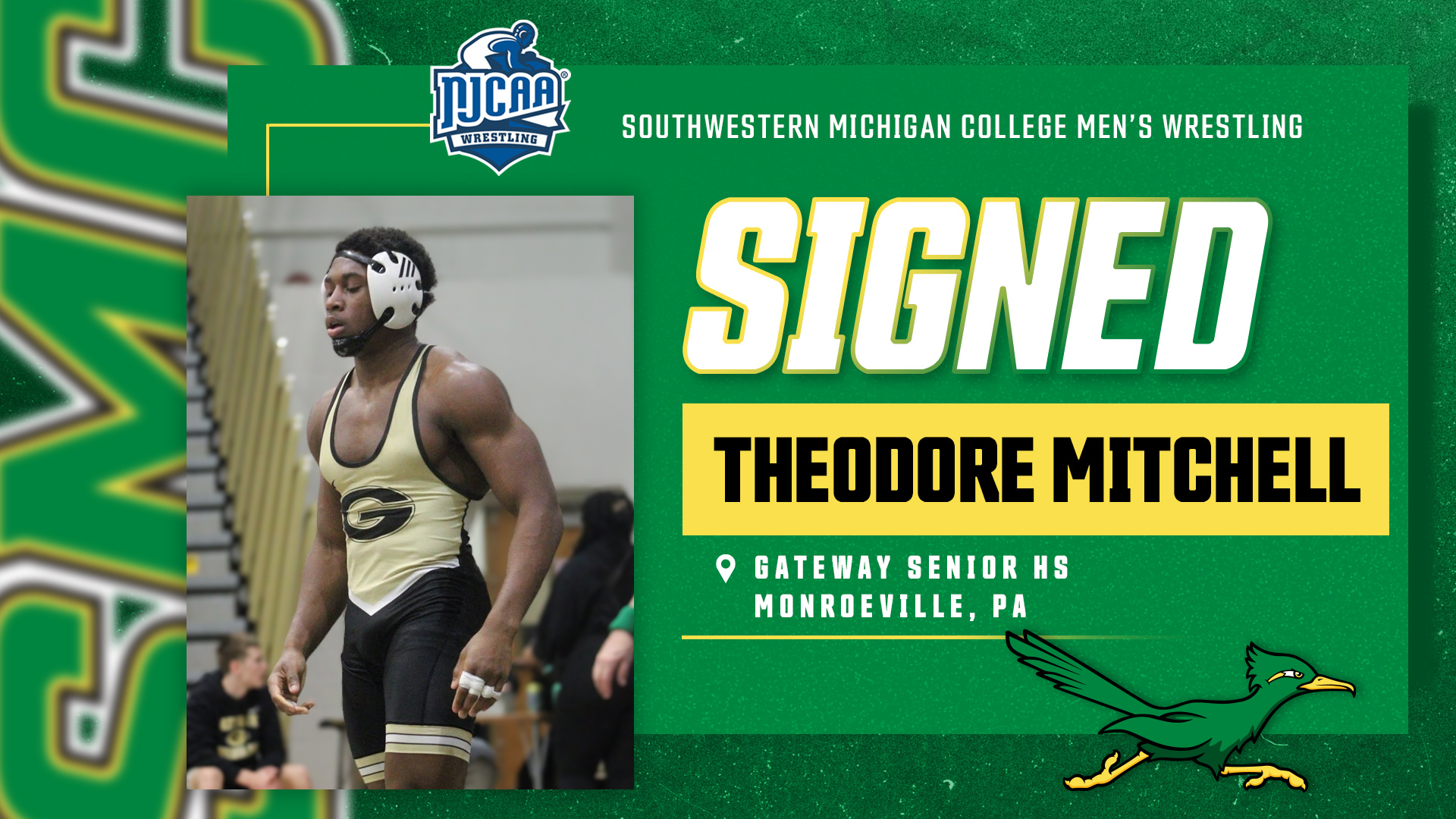 Theodore Mitchell to Wrestle for the Roadrunners