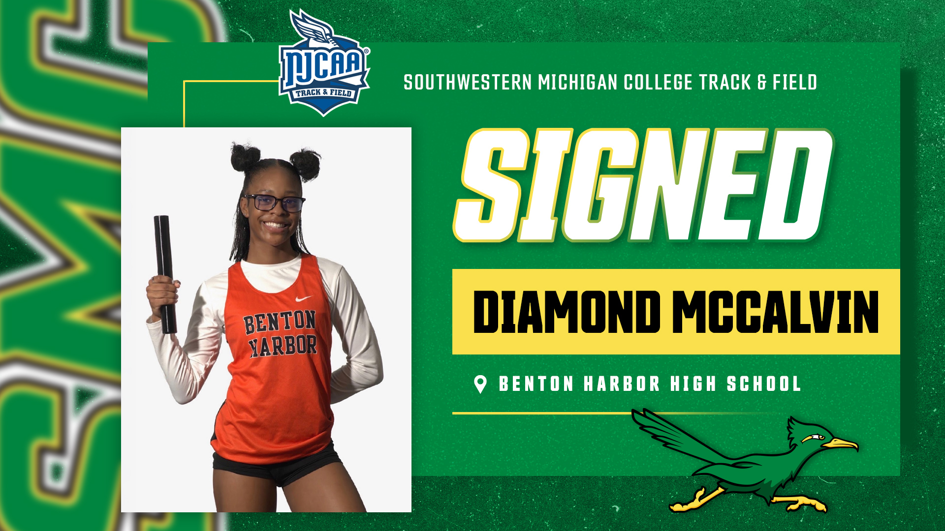 Diamond McCalvin Runs To SMC