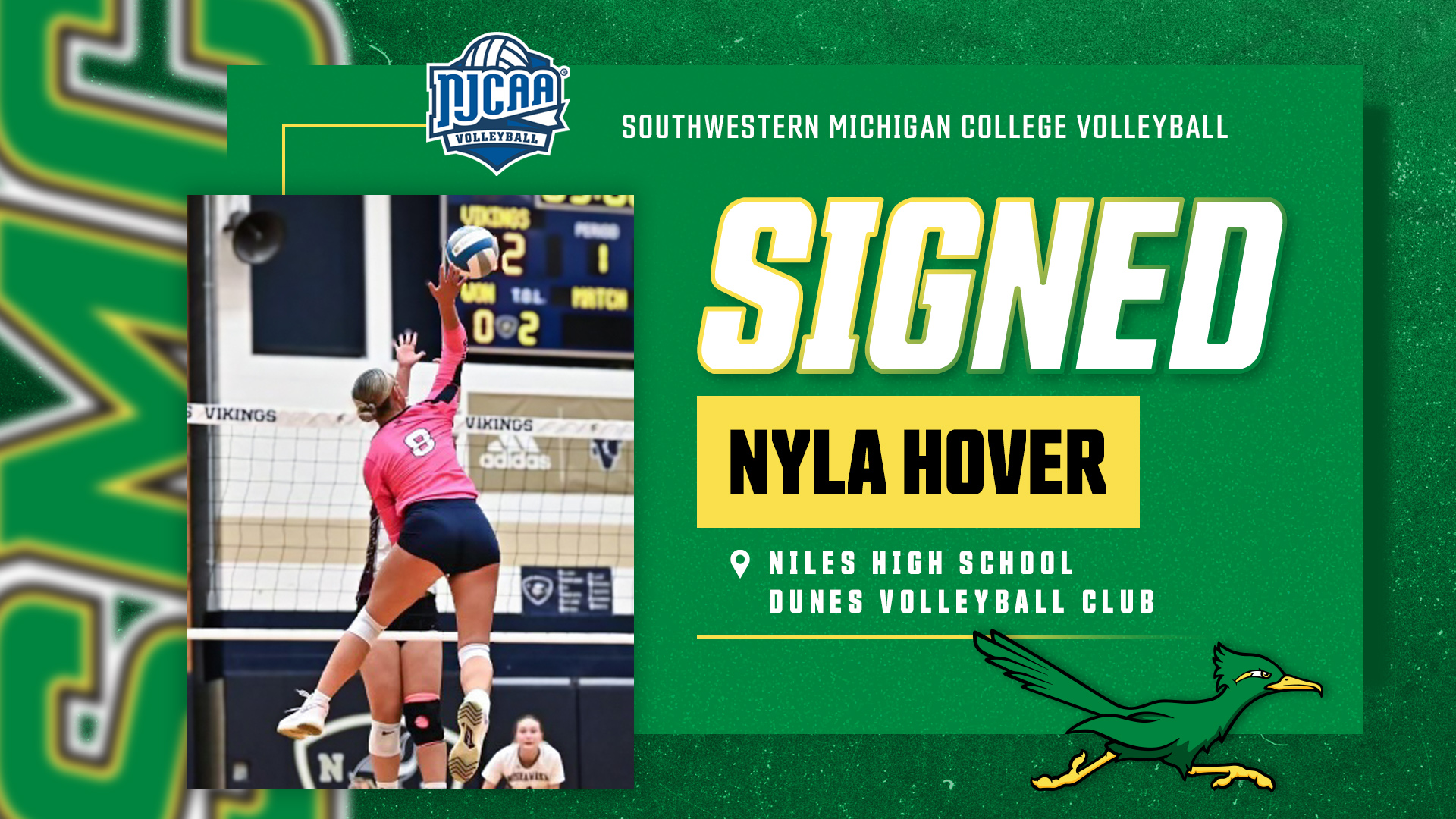 Nyla Hover Now a Volleyball Roadrunner