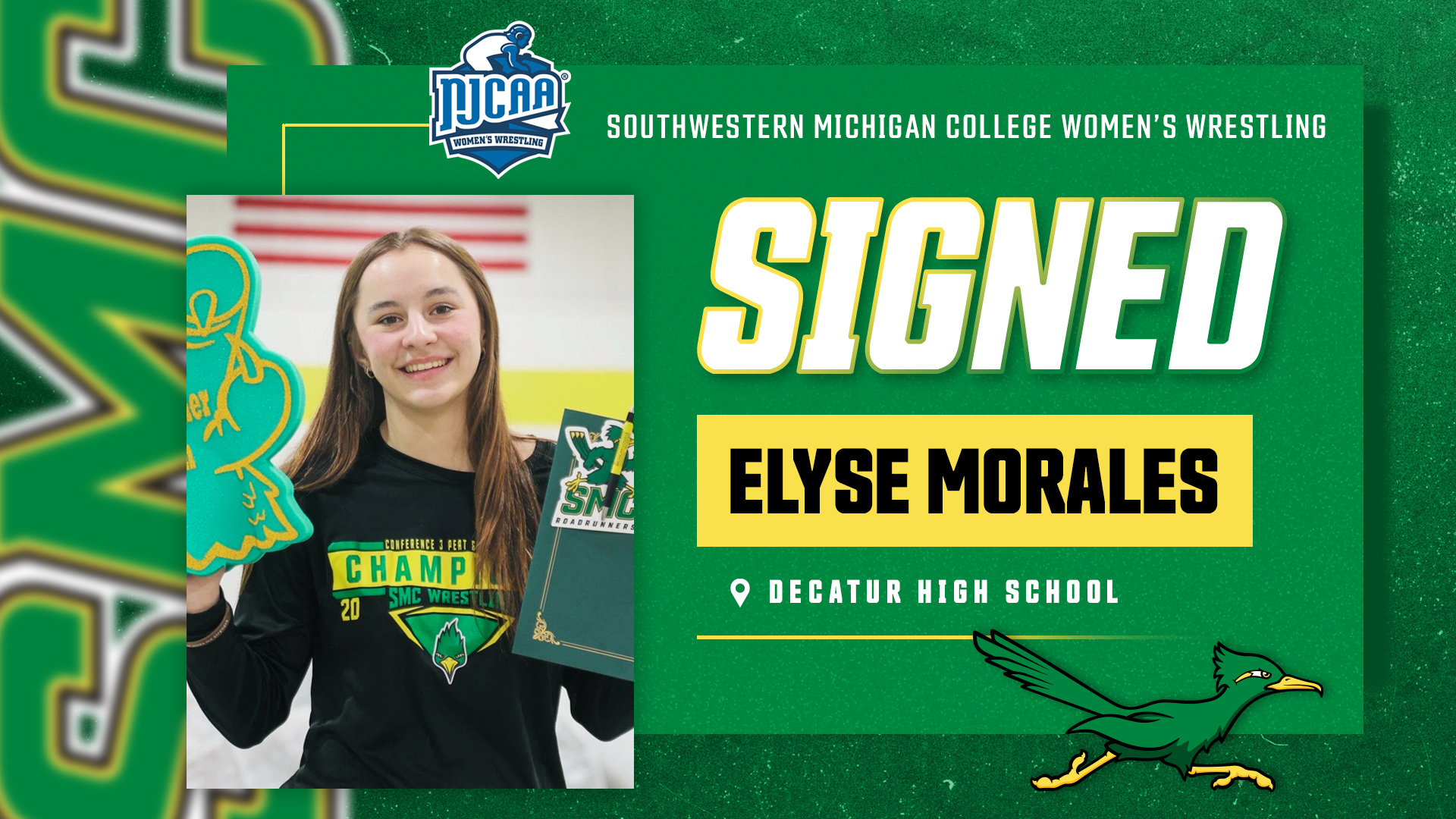 Elyse Morales Picks SMC for Wrestling